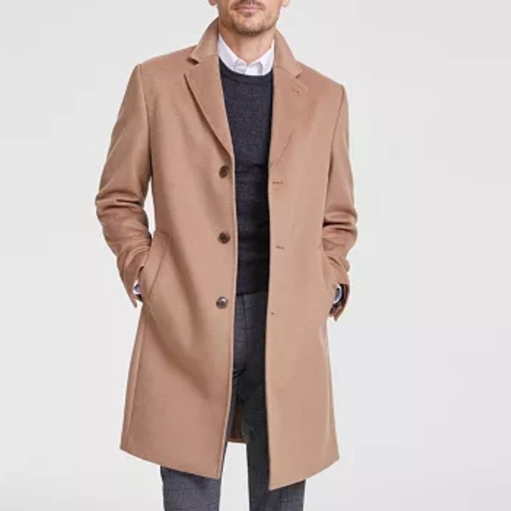 Michael Kors Wool Cashmere Classic Fit 3 Button Overcoat Size 50R